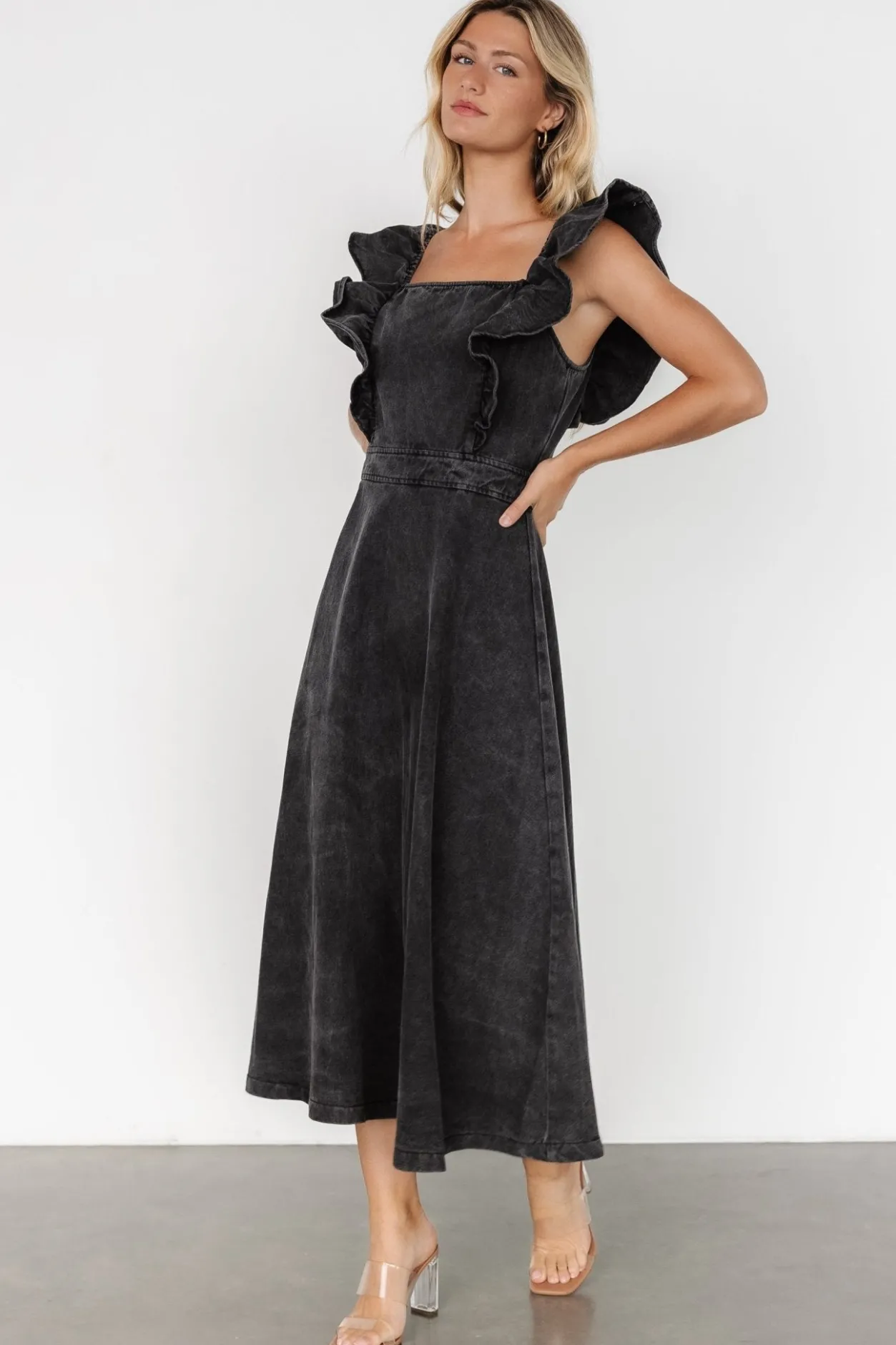 Online Baltic Born Phoenix Denim Dress | Black