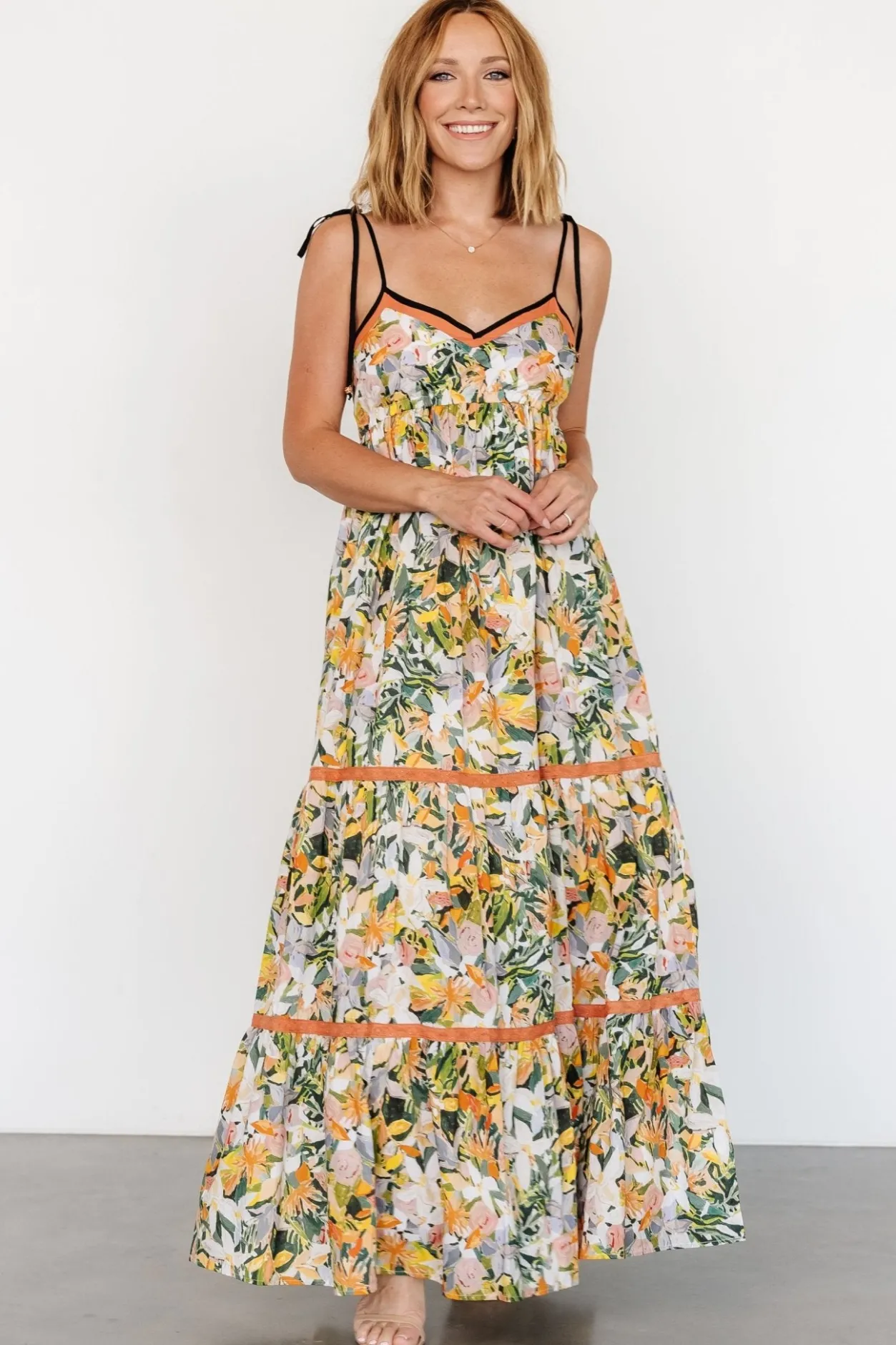 New Baltic Born Pierrette Maxi Dress | Tangerine Multi TangerineMulti
