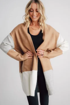 Outlet Baltic Born Pierson Color Block Cardigan | Camel