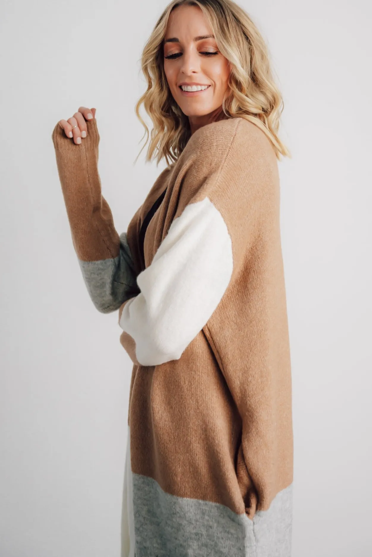 Outlet Baltic Born Pierson Color Block Cardigan | Camel