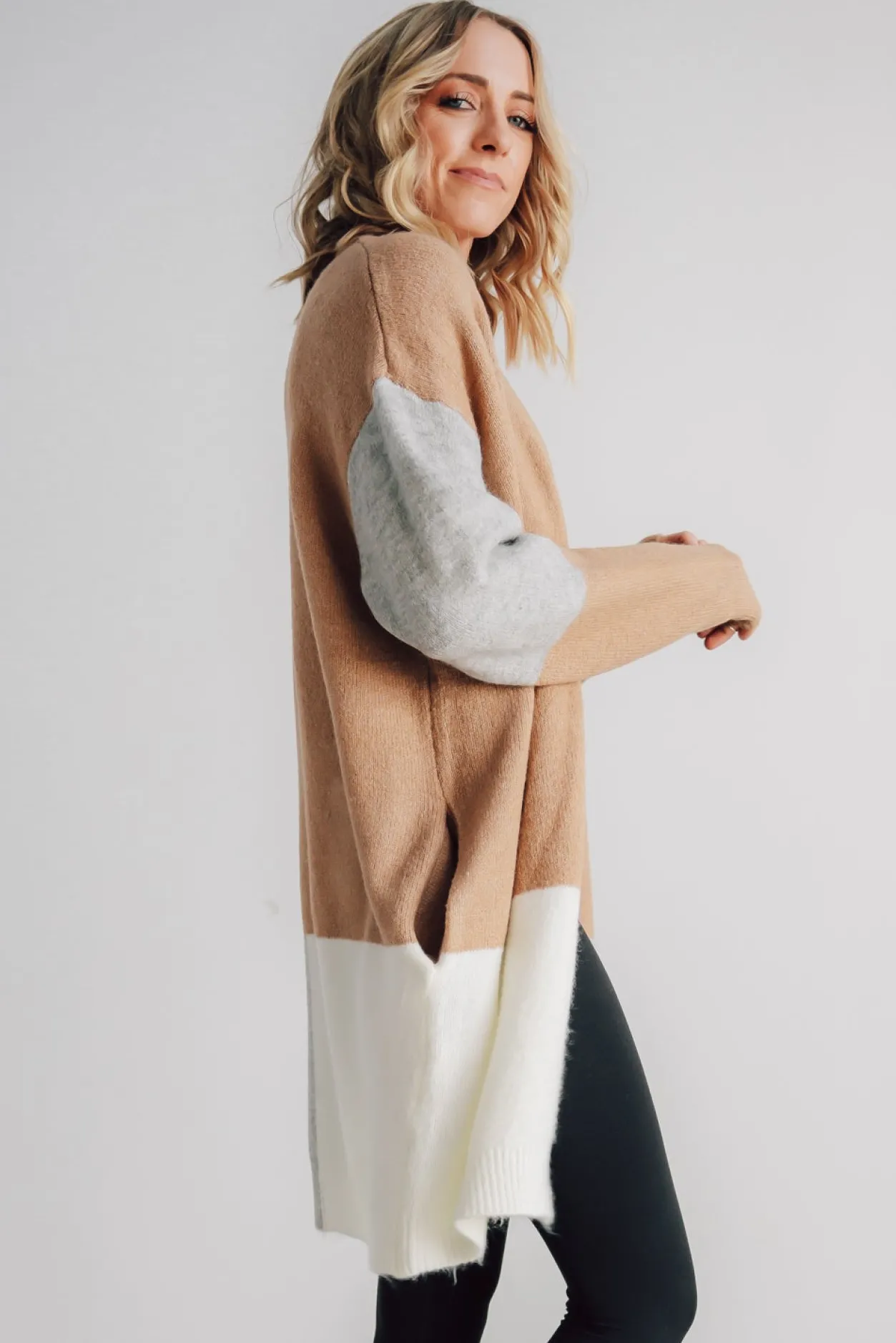 Outlet Baltic Born Pierson Color Block Cardigan | Camel