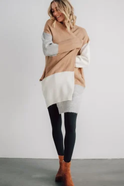 Outlet Baltic Born Pierson Color Block Cardigan | Camel