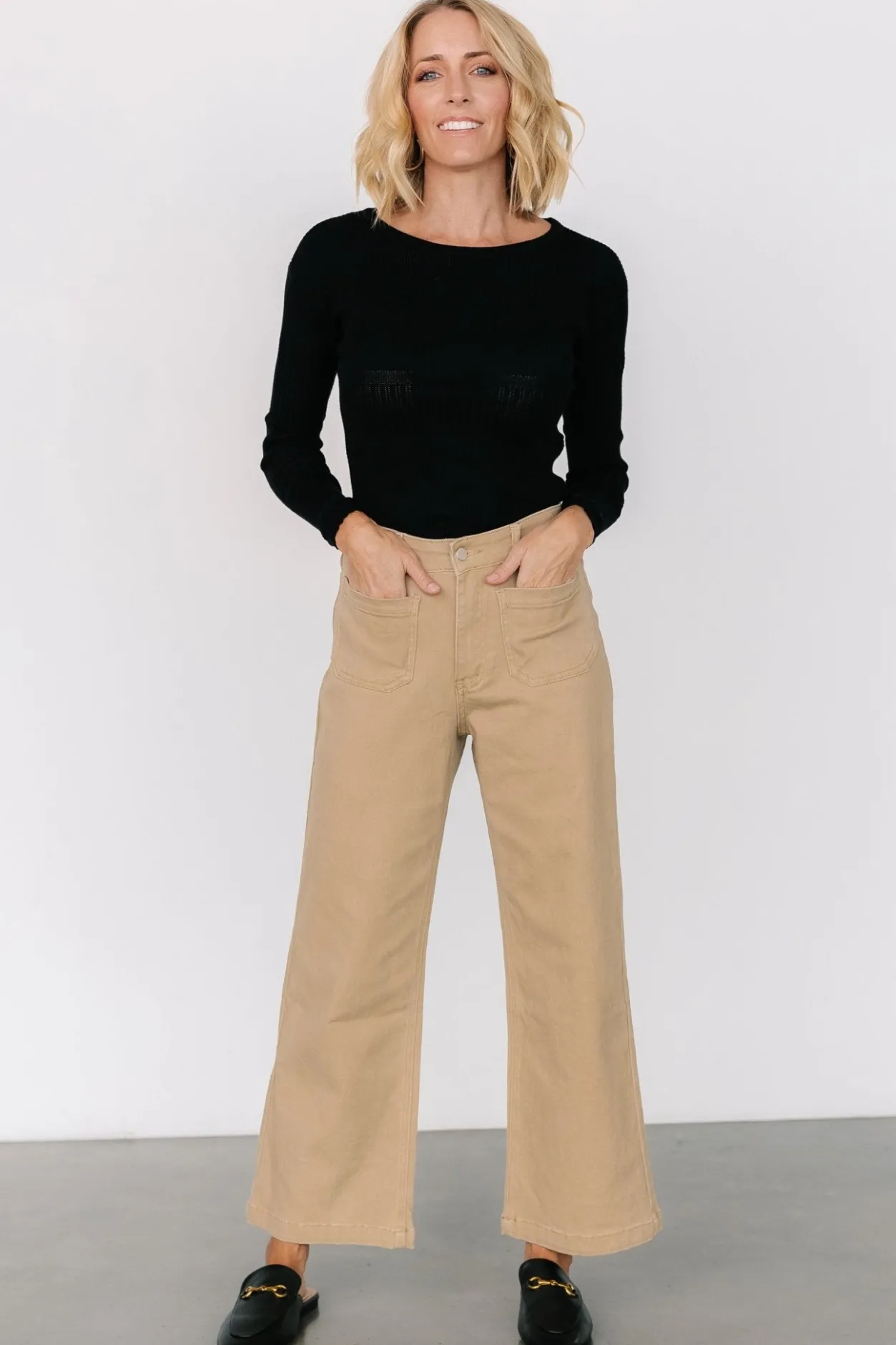 New Baltic Born Polli Patch Pocket Pants | Tan