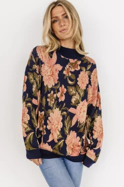 Fashion Baltic Born Polly Sweater | Navy Multi Floral NavyMultiFloral