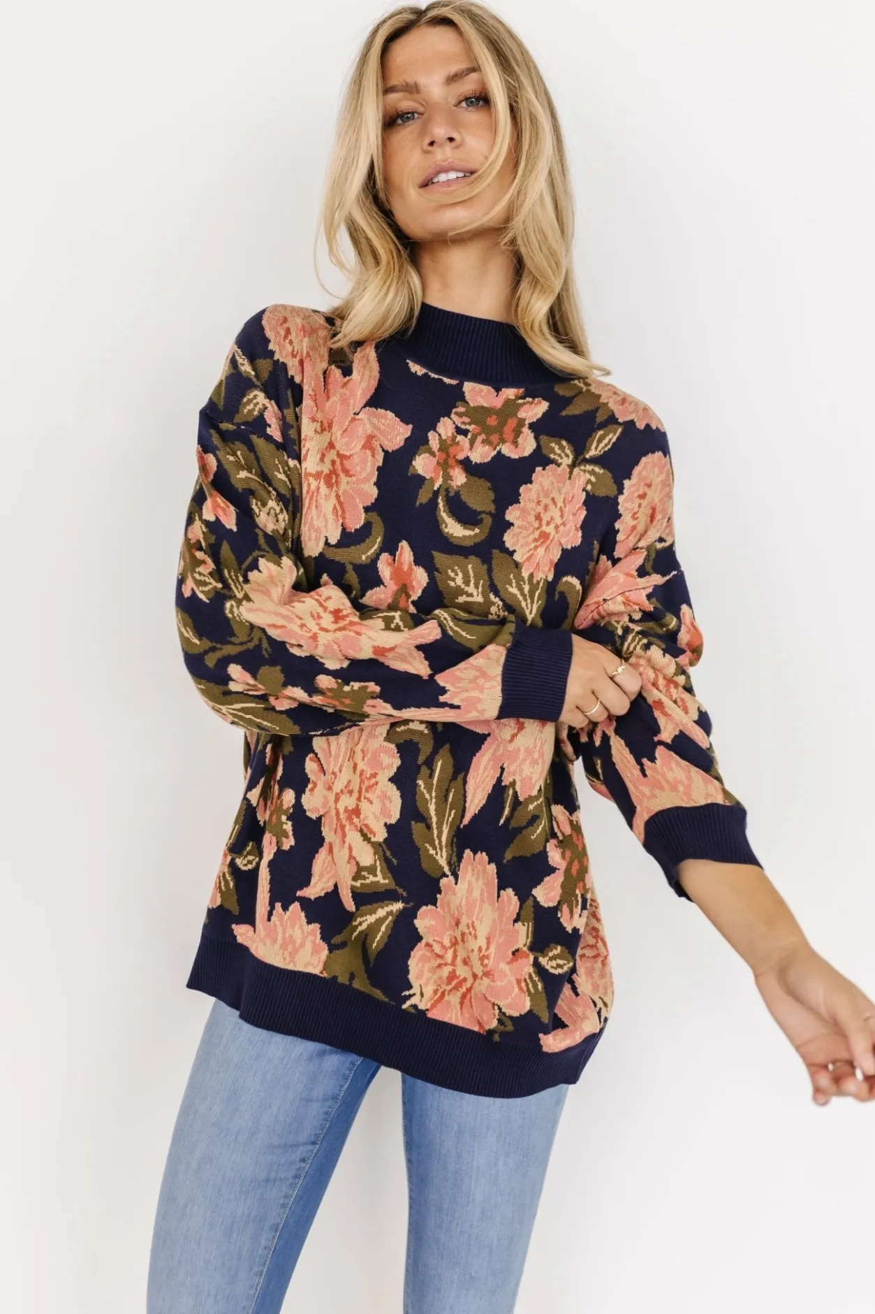 Fashion Baltic Born Polly Sweater | Navy Multi Floral NavyMultiFloral