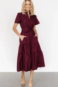 Best Baltic Born Providence Poplin Dress | Wine