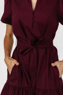 Best Baltic Born Providence Poplin Dress | Wine