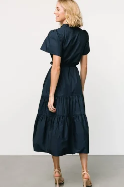 Fashion Baltic Born Providence Poplin Dress | Navy