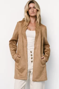 Best Baltic Born Queenie Faux Suede Jacket | Camel
