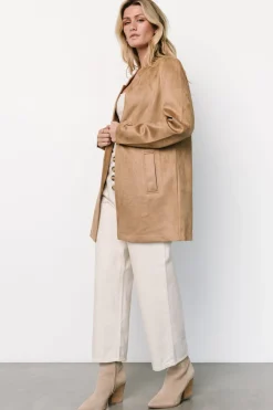 Best Baltic Born Queenie Faux Suede Jacket | Camel