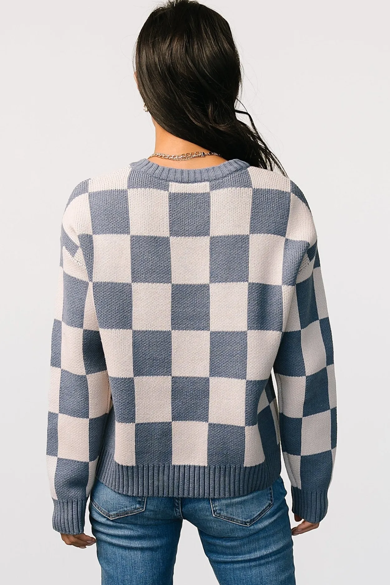 Discount Baltic Born Quincy Checkered Sweater | Blue