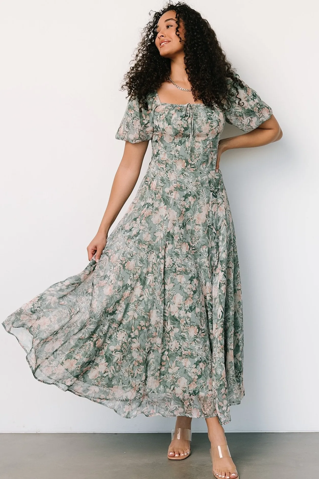 Hot Baltic Born Raelynn Maxi Dress | Sage Floral SageFloral
