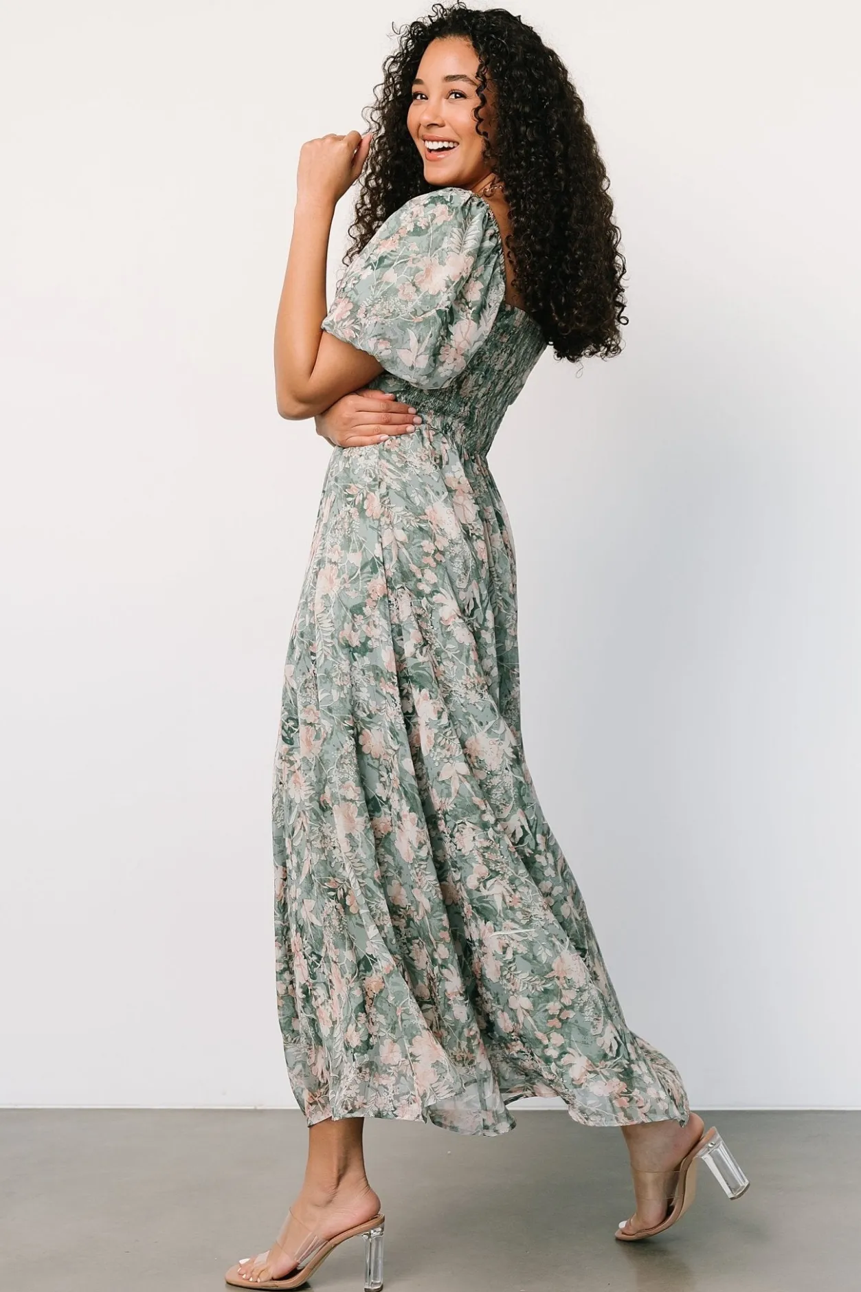 Hot Baltic Born Raelynn Maxi Dress | Sage Floral SageFloral