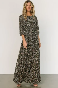 Best Baltic Born Rebecca Maxi Dress | Black Floral BlackFloral