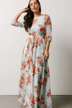 Best Baltic Born Rebecca Maxi Dress | Blue + Coral Blossom Blue+CoralBlossom