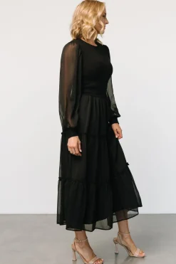 Fashion Baltic Born Remi Ribbed Maxi Dress | Black