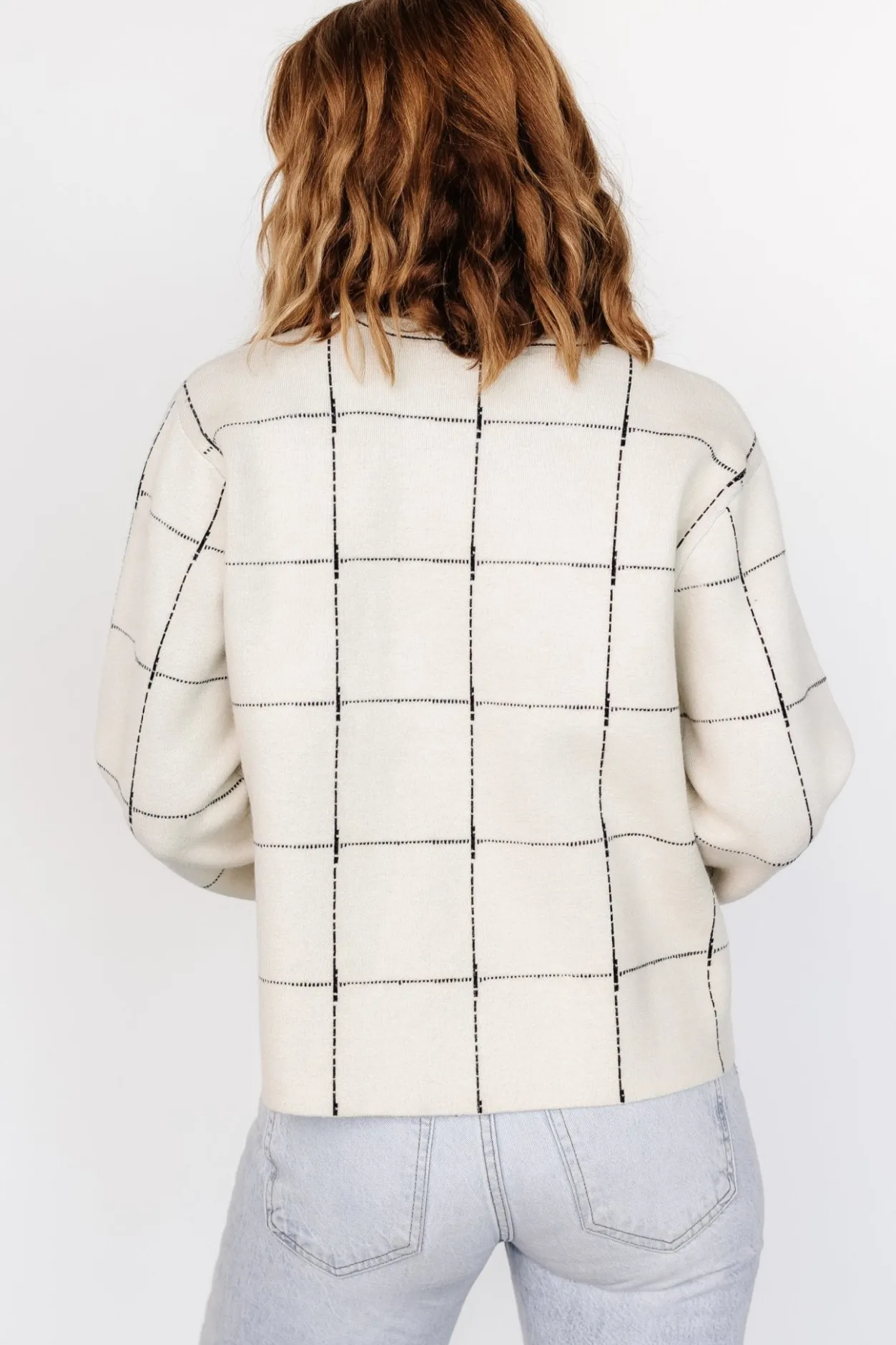 Discount Baltic Born Remington Sweater | Ivory + Black Ivory+Black