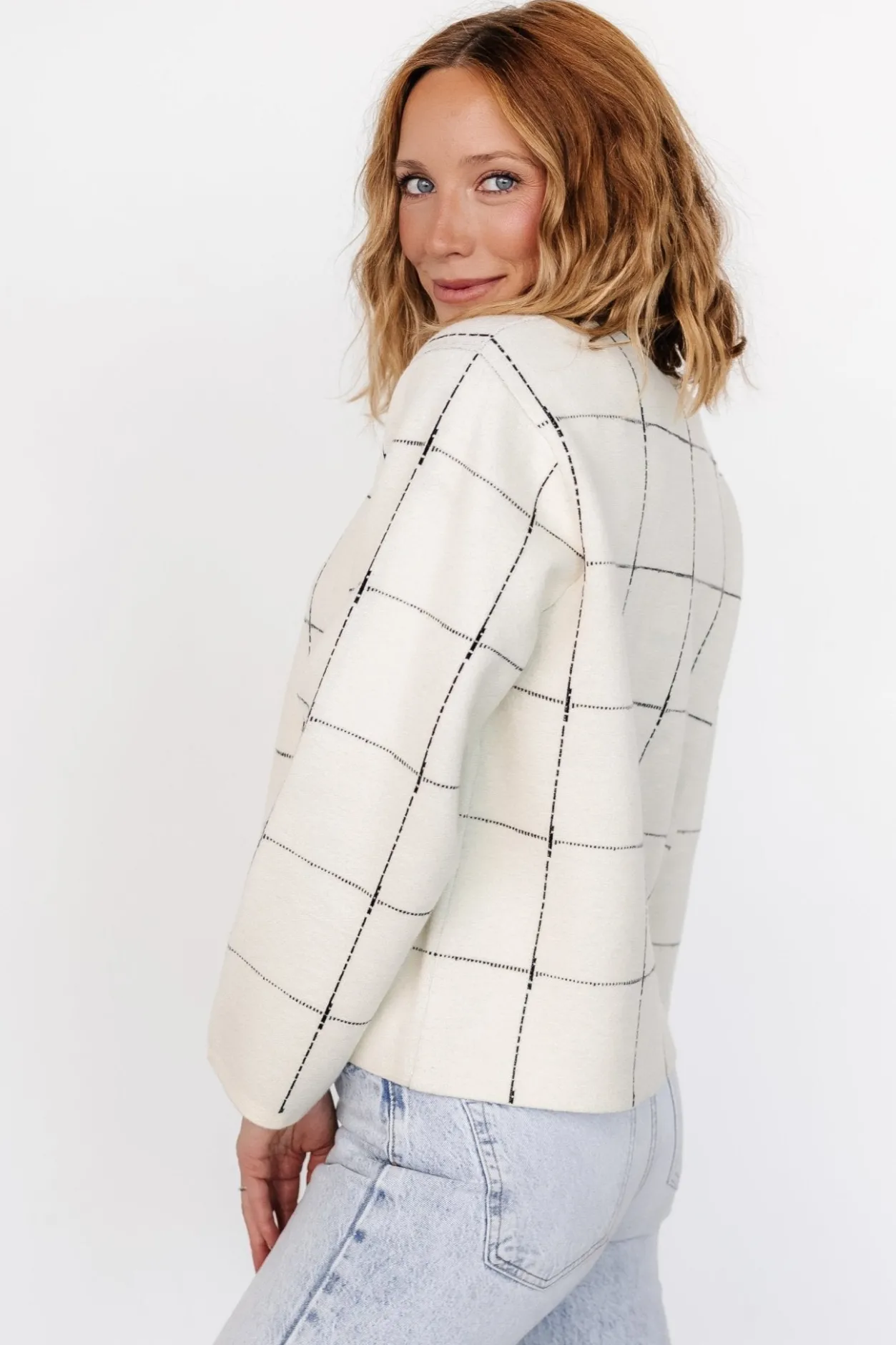 Discount Baltic Born Remington Sweater | Ivory + Black Ivory+Black