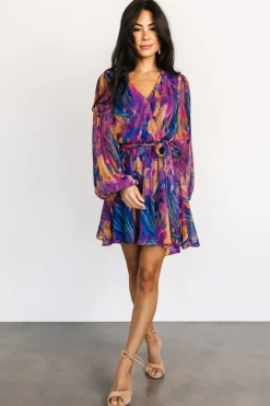 Clearance Baltic Born Rev Mini Dress | Blue Multi BlueMulti