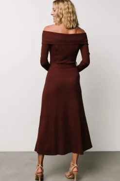 Online Baltic Born Rheta Off Shoulder Sweater Dress | Mahogany