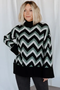 Sale Baltic Born Ricks Sweater | Black + Green Multi Black+GreenMulti
