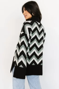 Sale Baltic Born Ricks Sweater | Black + Green Multi Black+GreenMulti