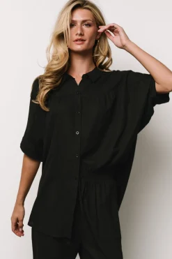 Fashion Baltic Born Romy Button Top | Black