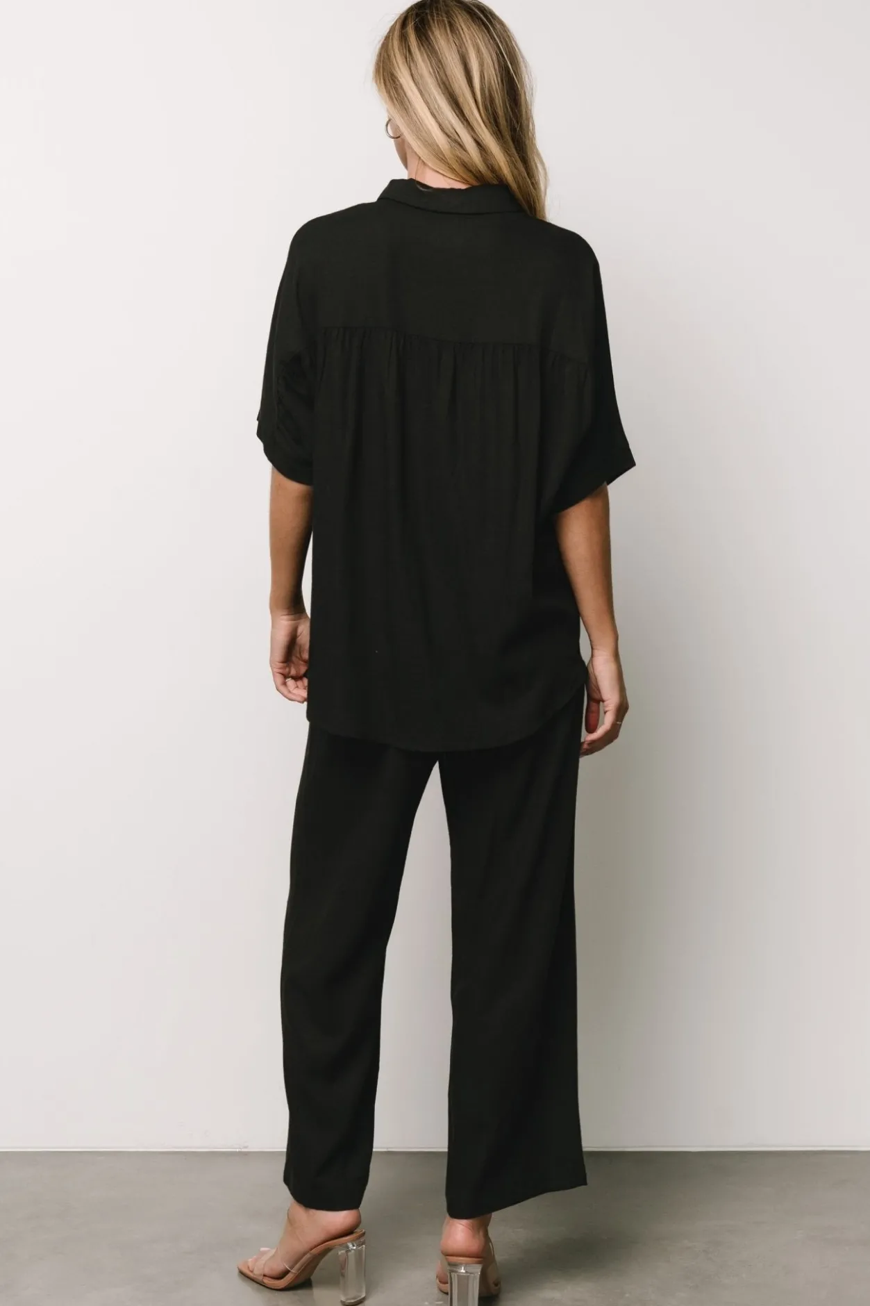 Fashion Baltic Born Romy Button Top | Black