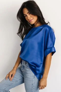Best Baltic Born Rory Satin Top | Cobalt