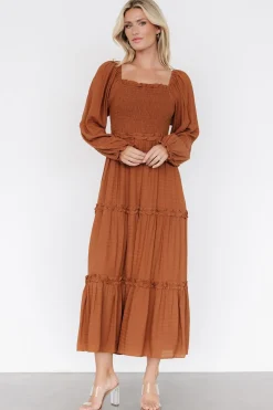 Hot Baltic Born Rowan Tiered Dress | Warm Brown WarmBrown
