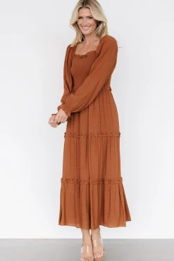 Hot Baltic Born Rowan Tiered Dress | Warm Brown WarmBrown