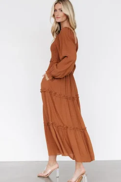 Hot Baltic Born Rowan Tiered Dress | Warm Brown WarmBrown
