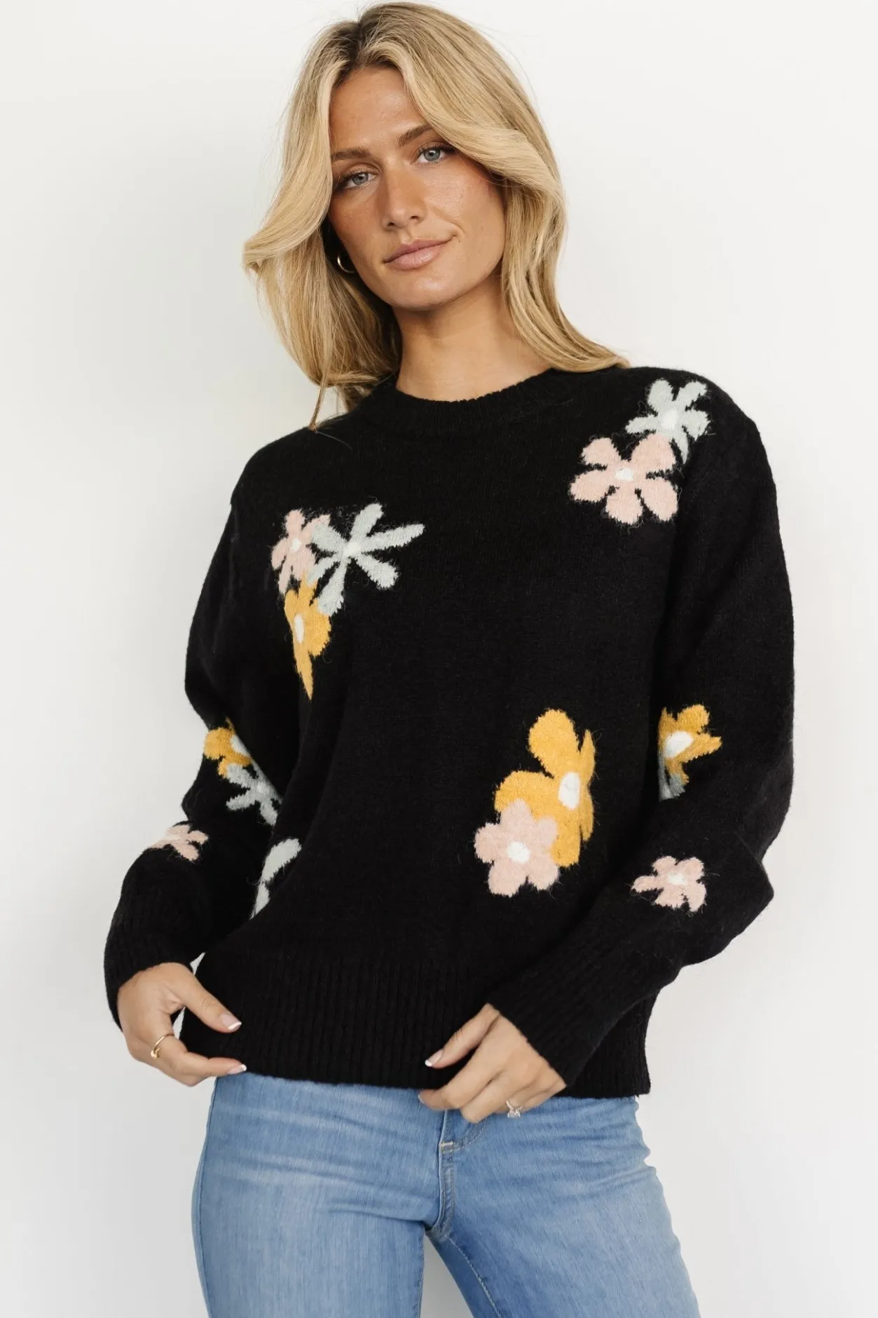 Outlet Baltic Born Roxy Sweater | Black Flower BlackFlower