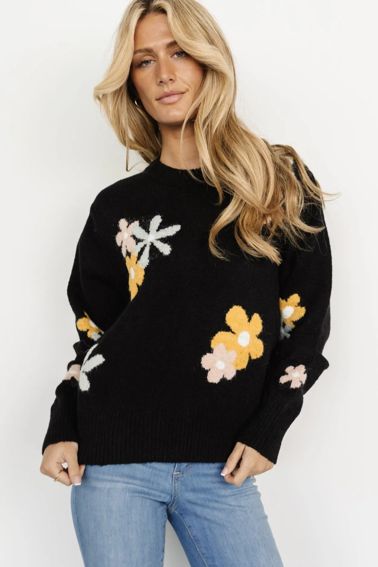 Outlet Baltic Born Roxy Sweater | Black Flower BlackFlower