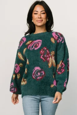 Sale Baltic Born Ryder Sweater | Jade Multi Floral JadeMultiFloral