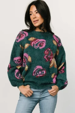 Sale Baltic Born Ryder Sweater | Jade Multi Floral JadeMultiFloral