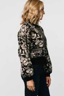 Outlet Baltic Born Salzburg Sweater | Black + Natural Black+Natural