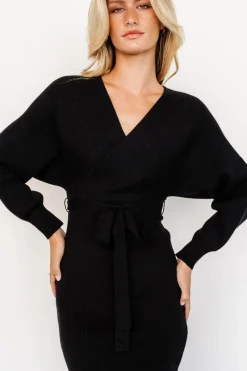Clearance Baltic Born Sammi Faux Wrap Dress | Black