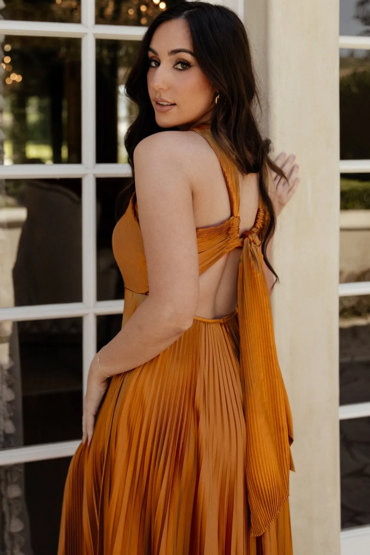 Best Baltic Born Sandra Pleated Maxi Dress | Copper