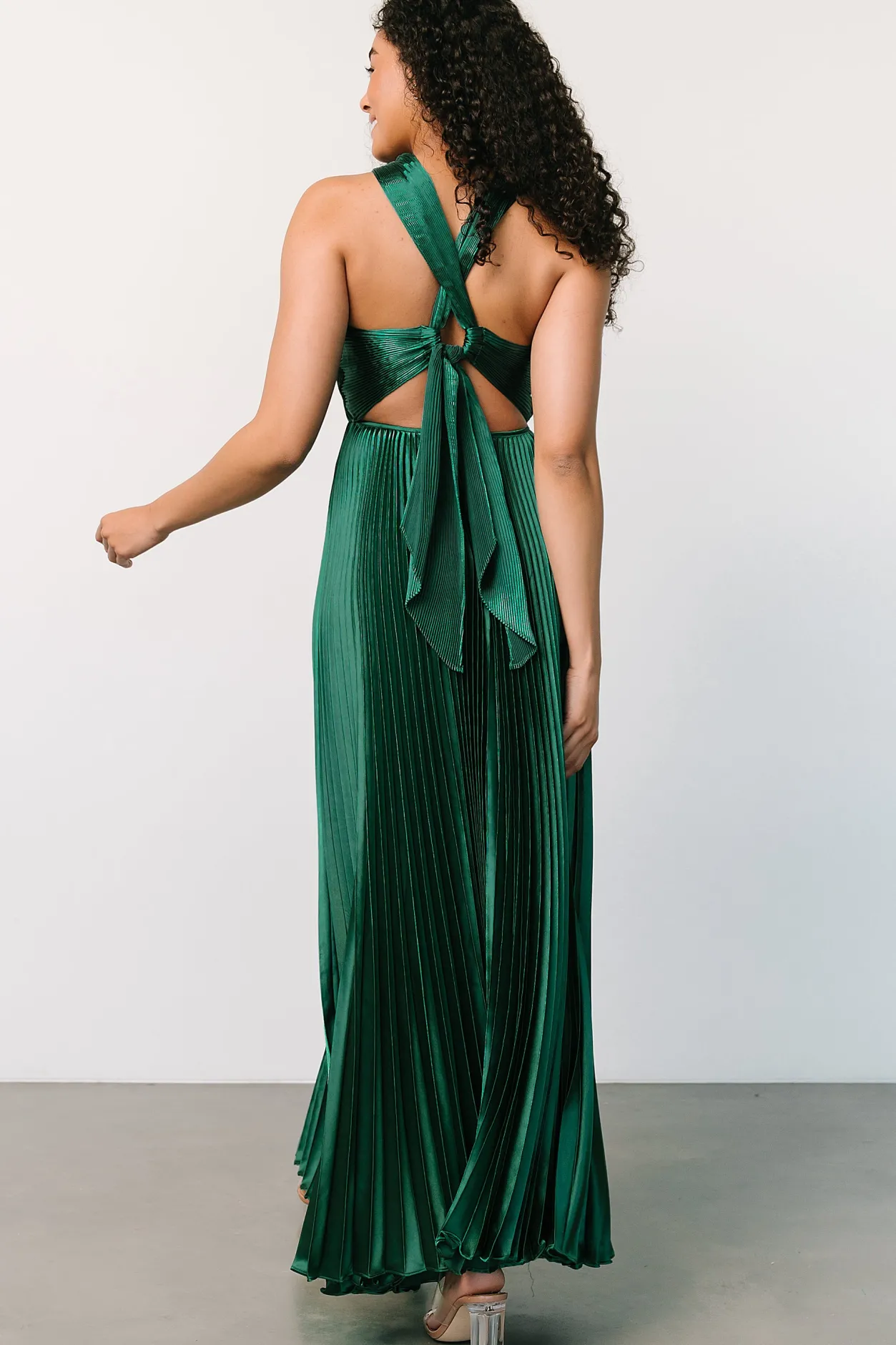 Online Baltic Born Sandra Pleated Maxi Dress | Emerald
