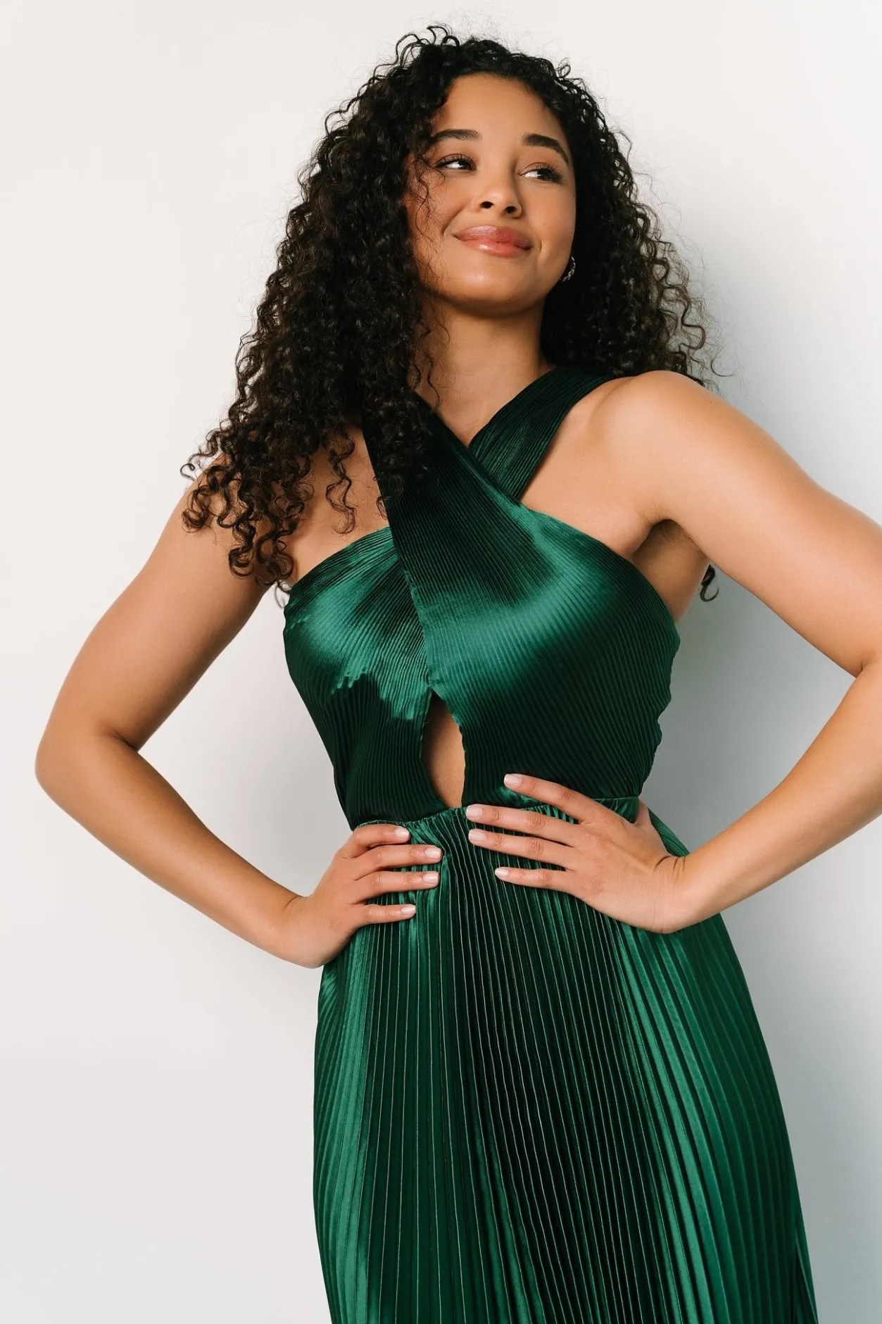 Online Baltic Born Sandra Pleated Maxi Dress | Emerald