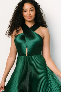 Online Baltic Born Sandra Pleated Maxi Dress | Emerald
