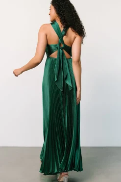 Online Baltic Born Sandra Pleated Maxi Dress | Emerald