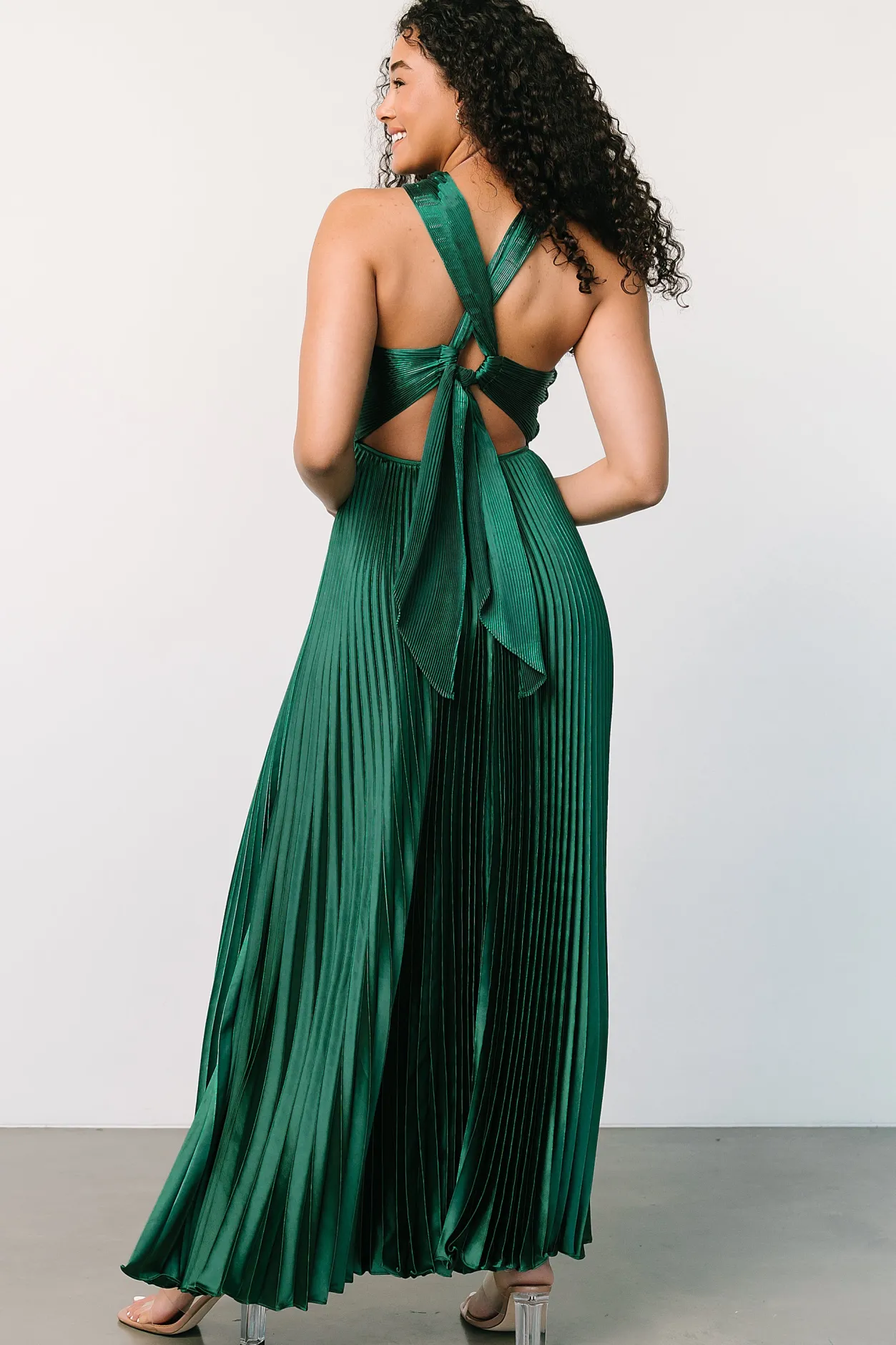 Online Baltic Born Sandra Pleated Maxi Dress | Emerald