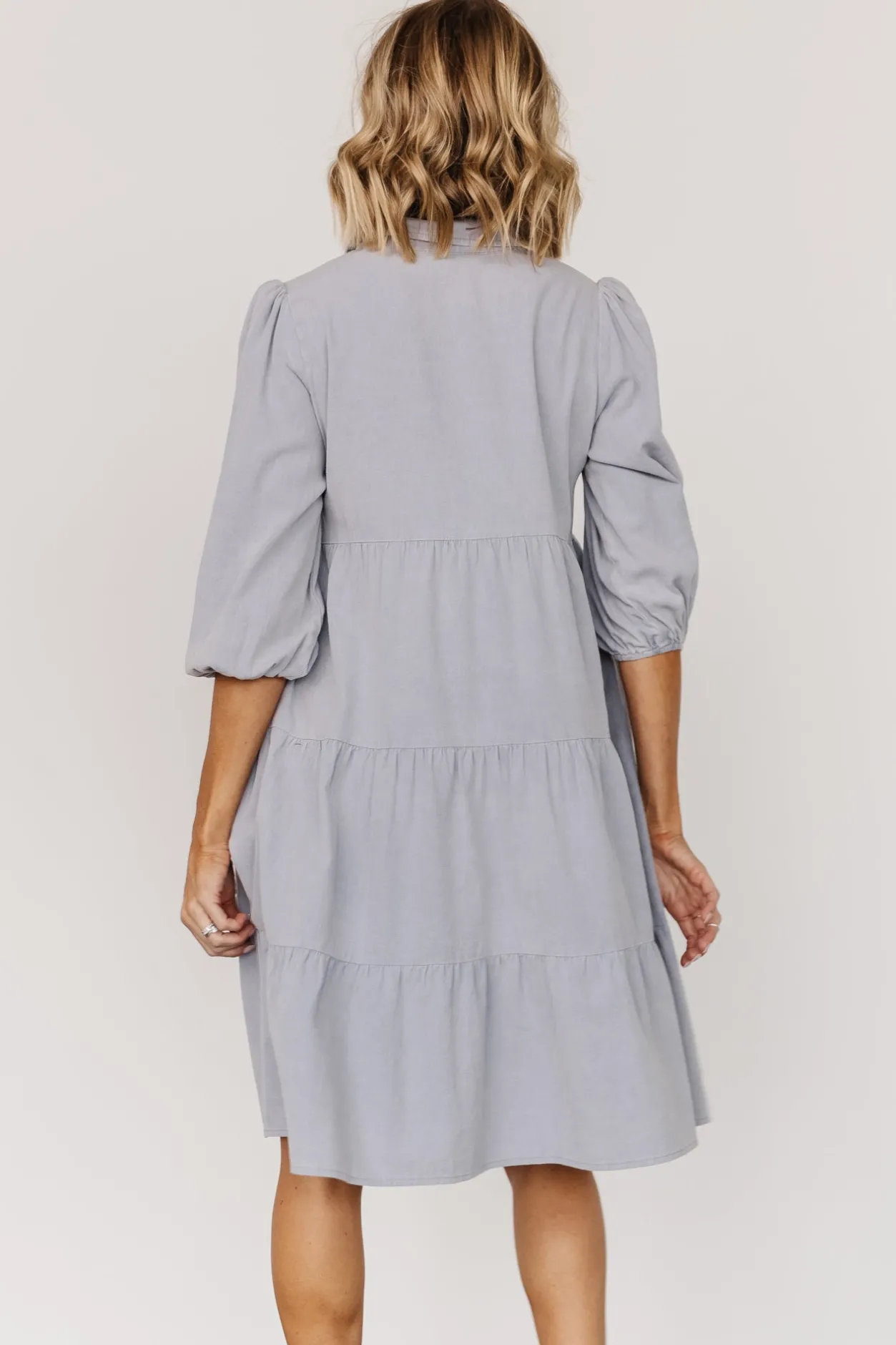 New Baltic Born Sari Babydoll Dress | Light Denim LightDenim
