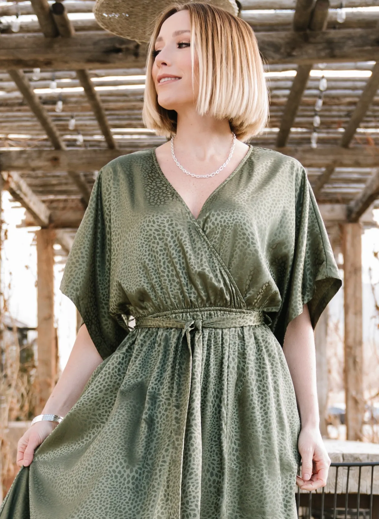 Fashion Baltic Born Savannah Print Kimono Maxi | Olive