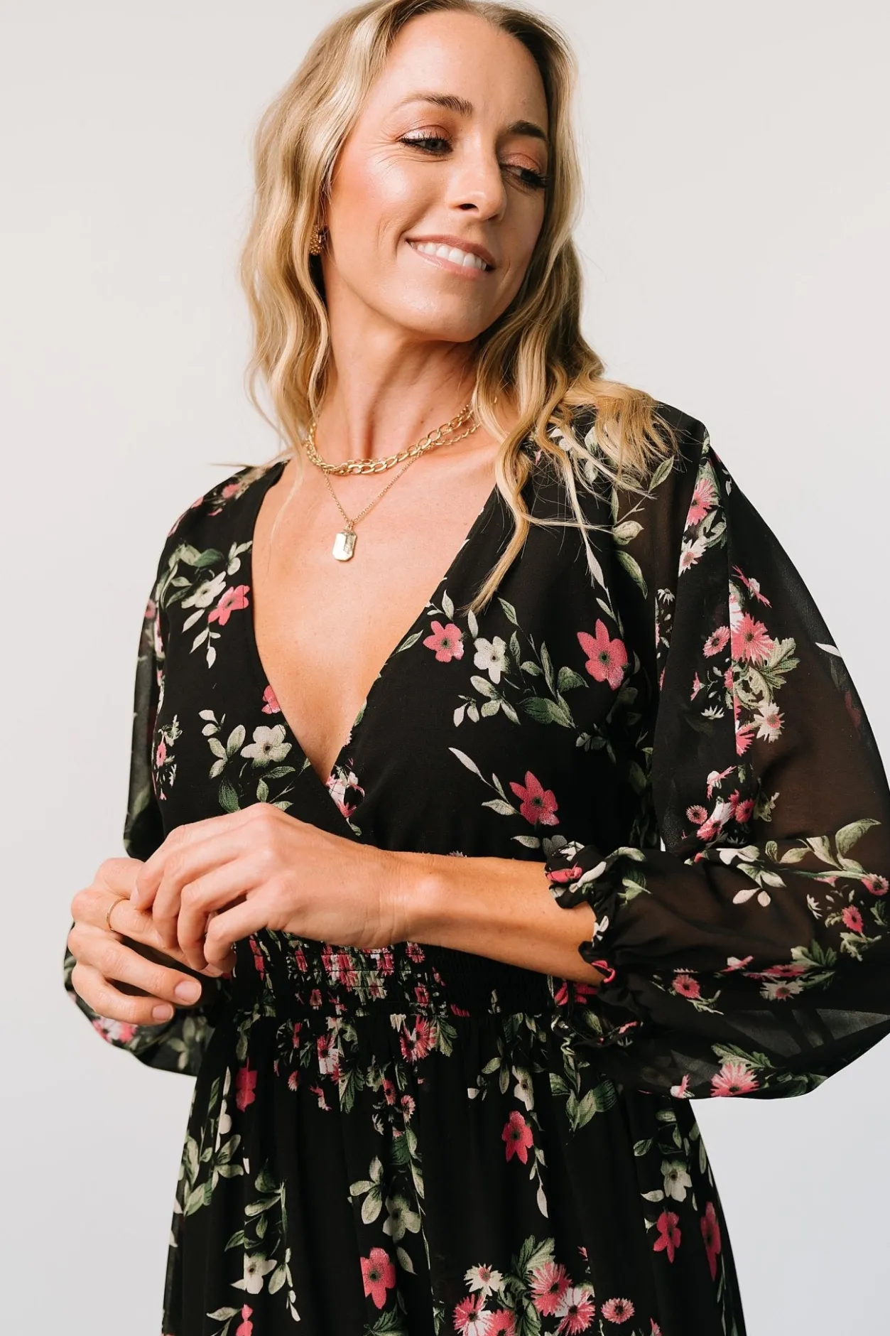 Online Baltic Born Sawyer Tiered Maxi Dress | Black + Berry Black+Berry