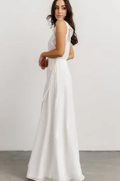 Discount Baltic Born Saya Wrap Maxi Dress | Off-White