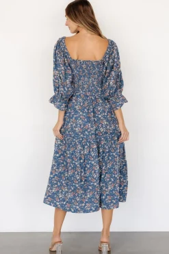 New Baltic Born Sedona Smocked Dress | Blue Floral BlueFloral