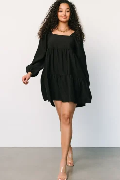 New Baltic Born Selena Tiered Mini Dress | Black